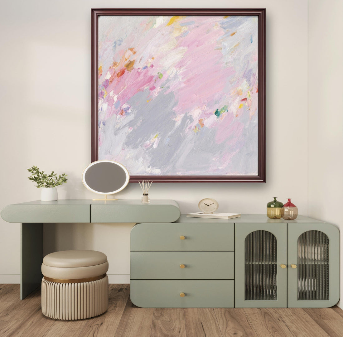How to Choose &amp; Style Large-Scale Modern Abstract Oil Paintings: A Guide to Elevating Your Space with Abstract Art