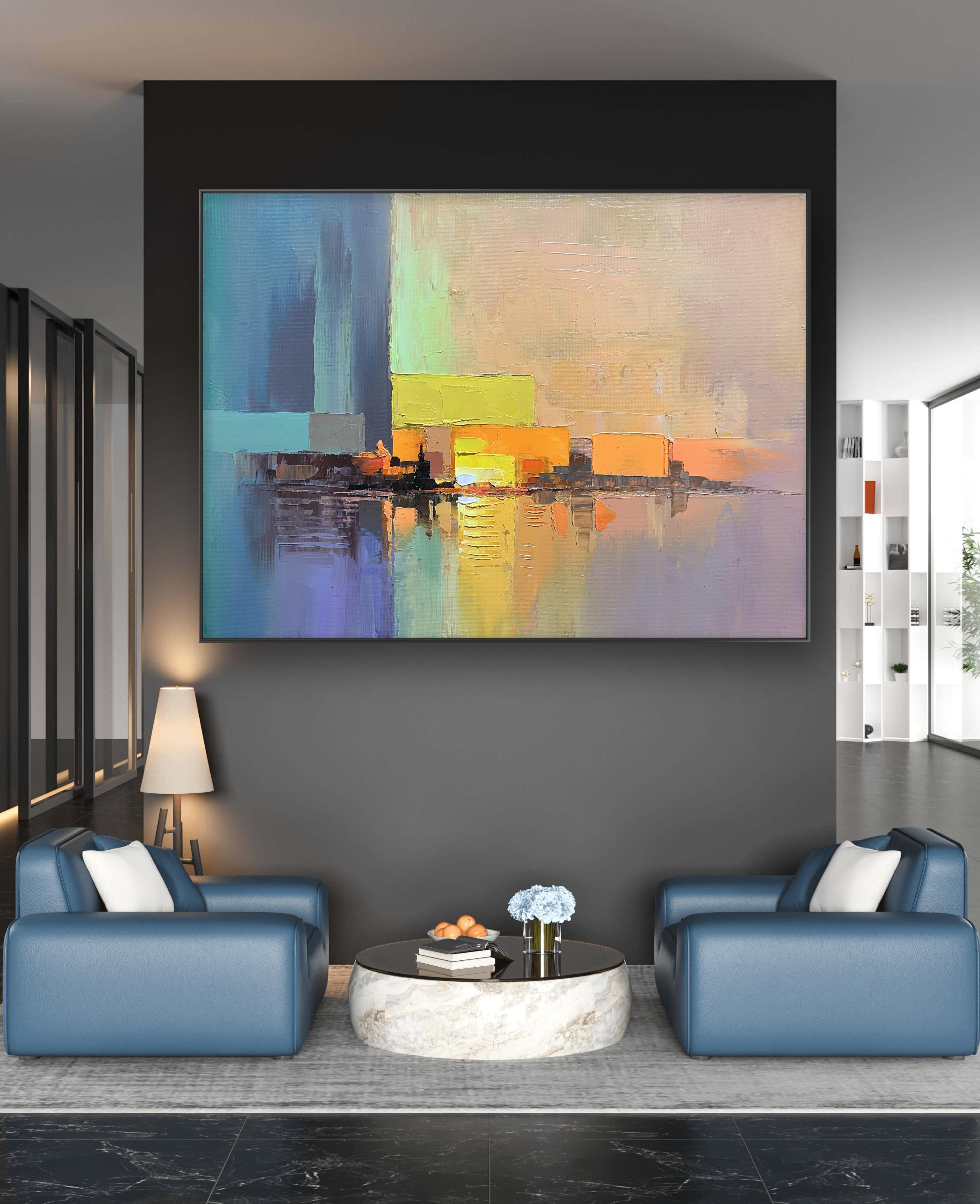 Ocean Rhythm - Abstract Oil Painting