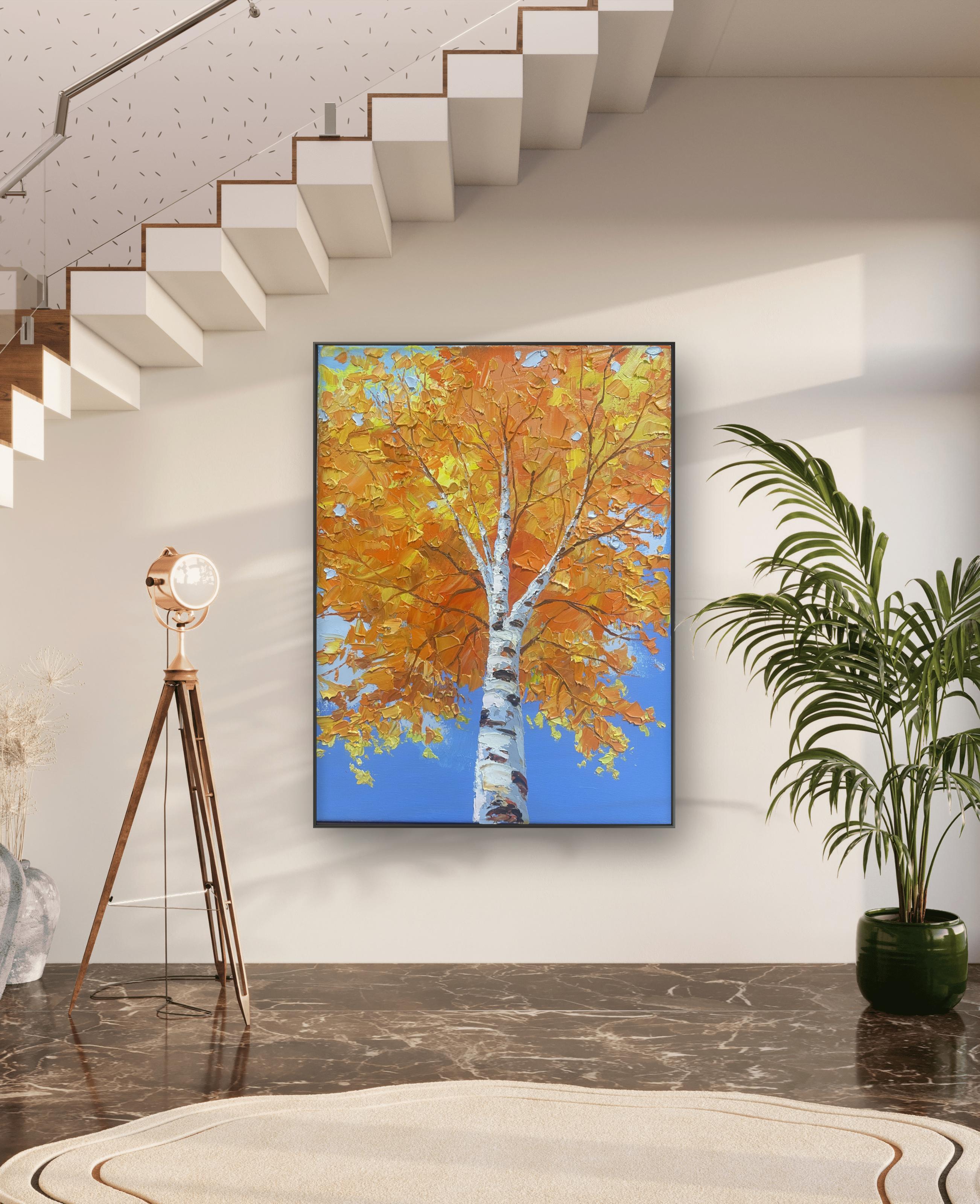 Golden Birch Landscape