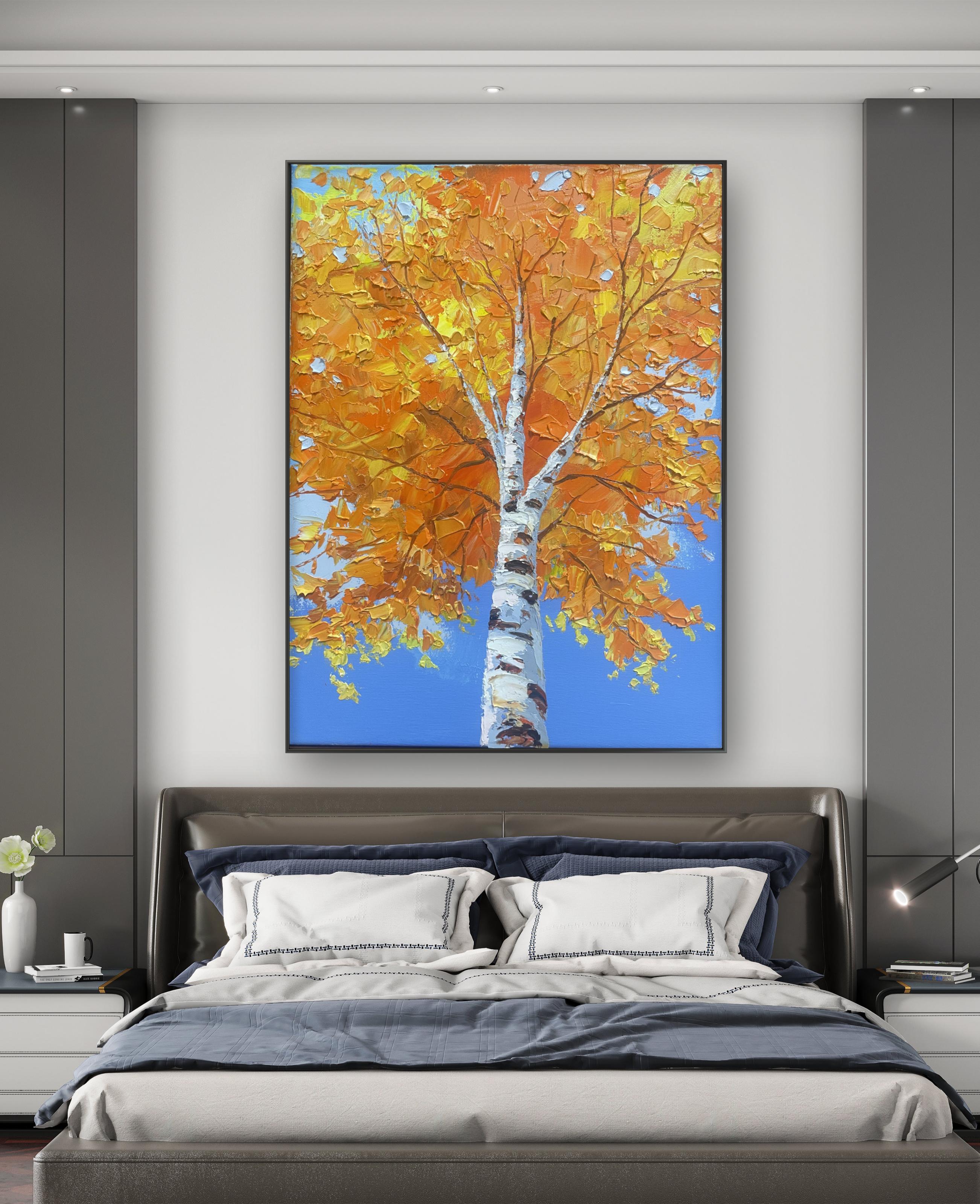 Golden Birch Landscape