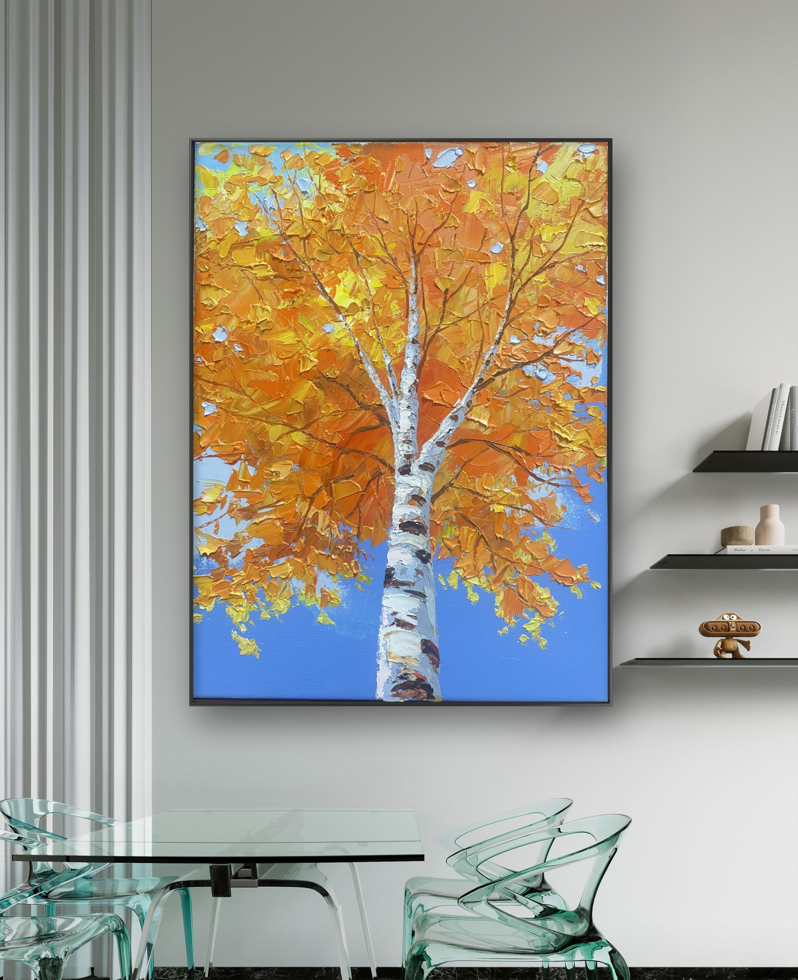 Golden Birch Landscape