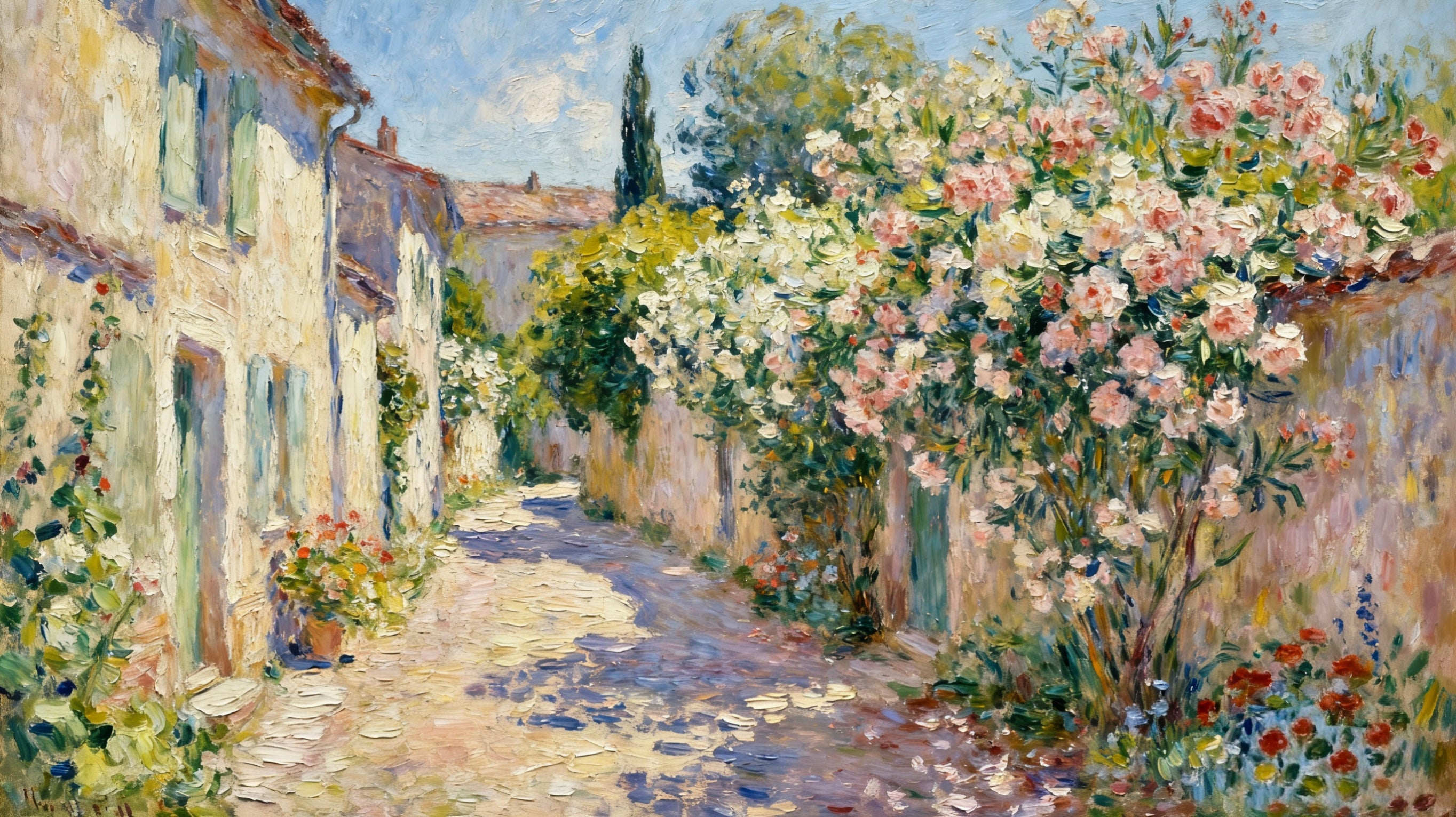 Spring Colors Over the Wall