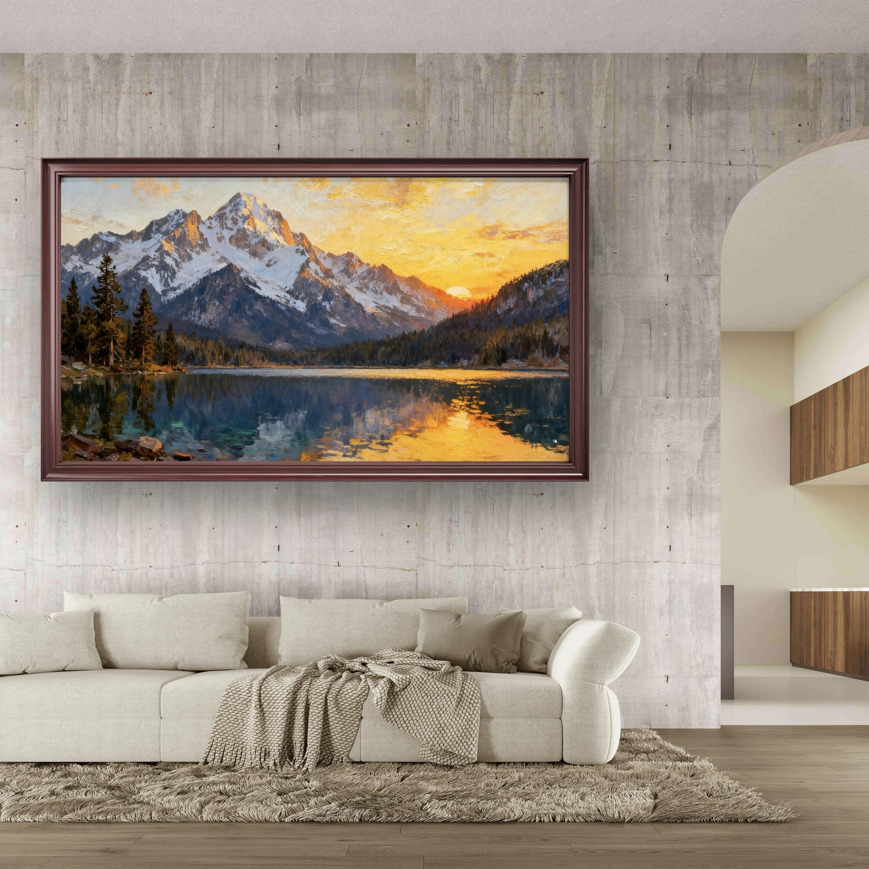 Mountains in Evening Light