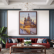 Castle with Dancing Snow