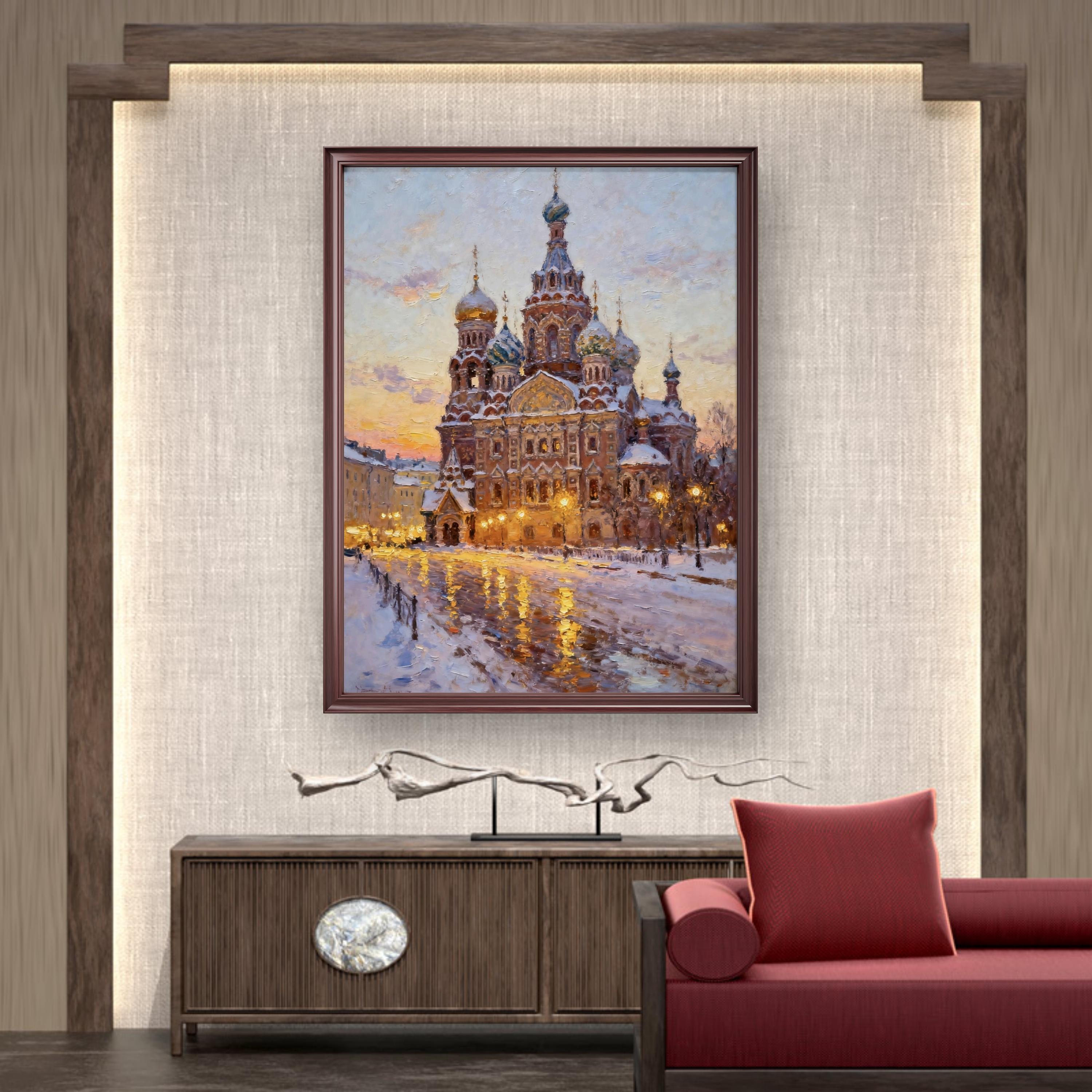 Castle with Dancing Snow
