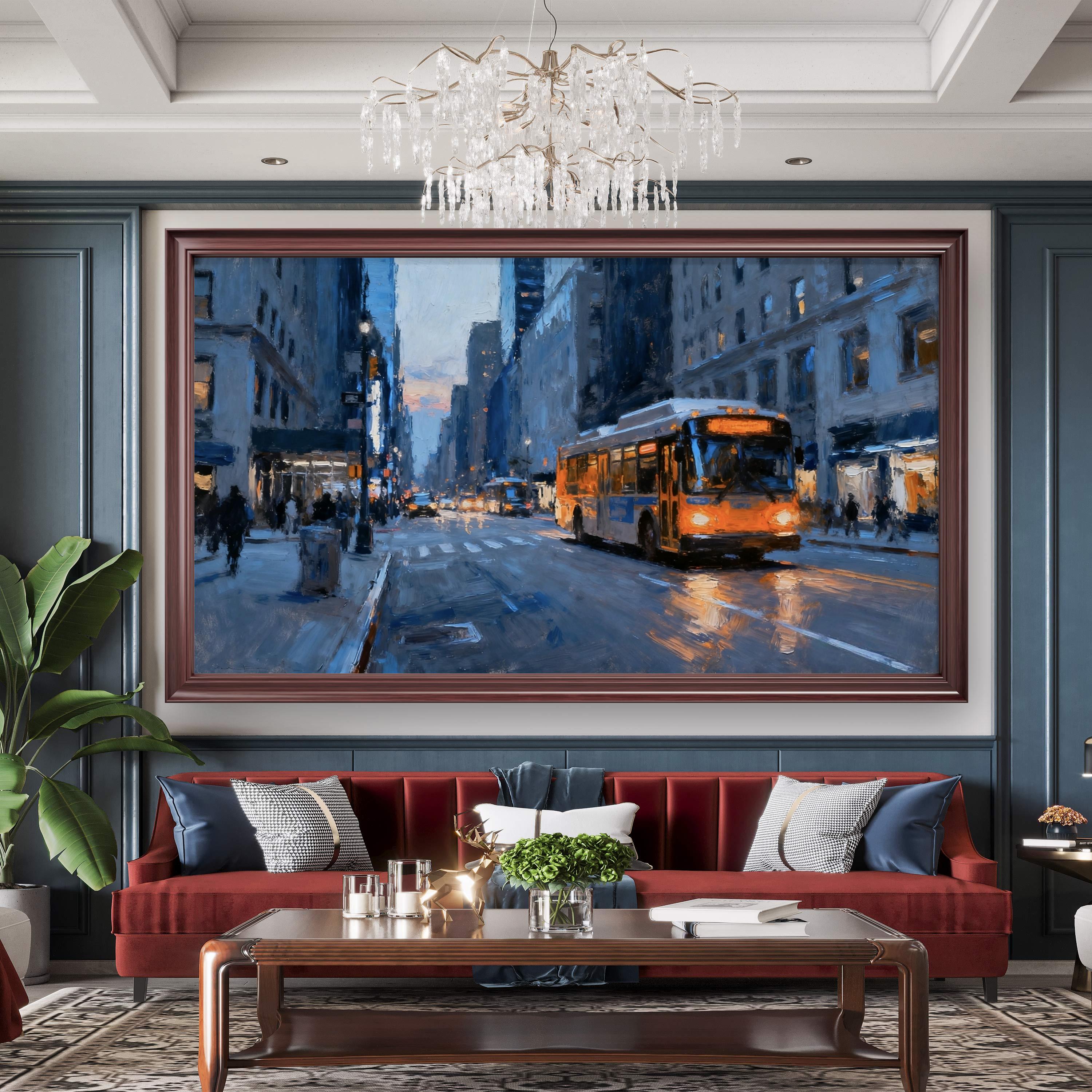 Bustling Street Scene